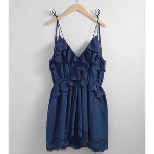 NWT Embroidered Strappy Mini Dress &other stories